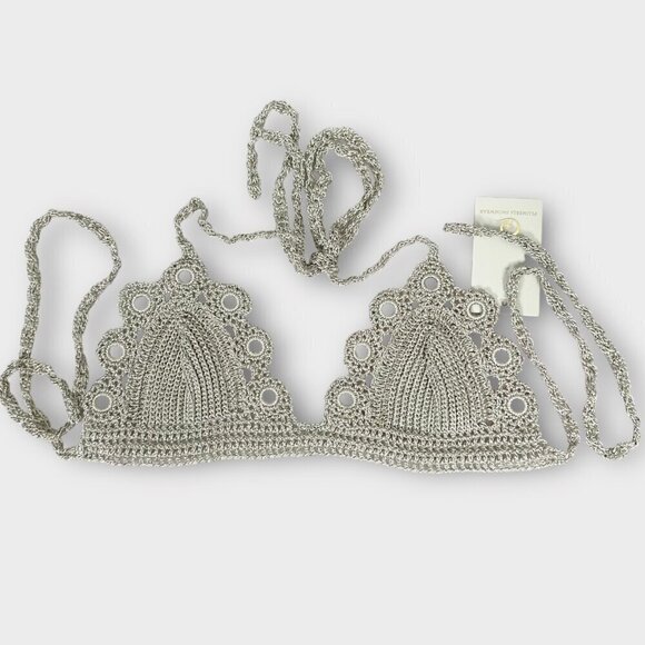 NWT Plumeria Swimwear Exuma Crochet Bikini Top - Picture 2 of 11